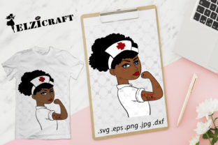 Afro Girl Rosie Nurse Graphics for Crafts
