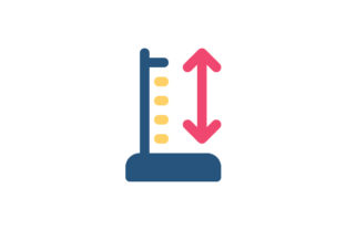 Measure Height Flat Icon: Graphics & Icons