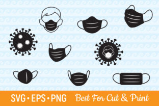 Medical Facemask Virus Graphics for Crafts