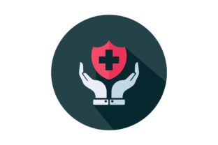 Medical Insurance Flat Vector Icon: Graphics & Icons