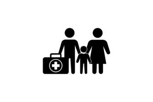 Medical Insurance Glyph Vector Icon Graphics and Icons