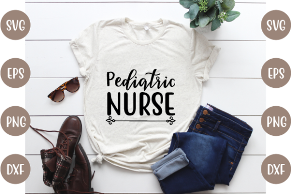Nurse Design, Pediatric Nurse Graphics for Crafts