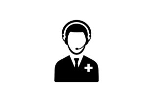 Reviewing the Medical Service Glyph Vector Icon