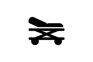 Stretcher Glyph Icon: Graphics & Icons Review