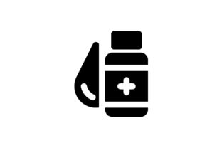 Syrup Medicine Icon Graphics for Crafters