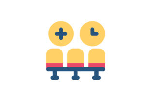 Waiting Queue Flat Icon for Graphics and Icons