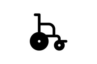 Wheelchair Glyph Icon: Graphics & Icons Review